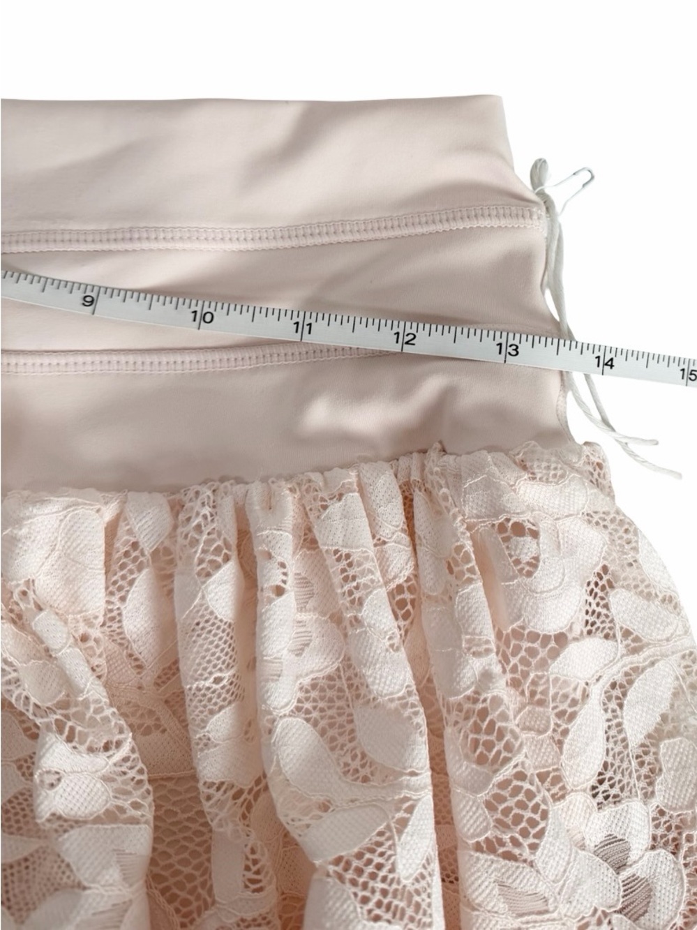 Popflex Active Lace Pirouette Skort Tutu Pink Tiered Circle Performance Skirt M - Picture 6 of 7